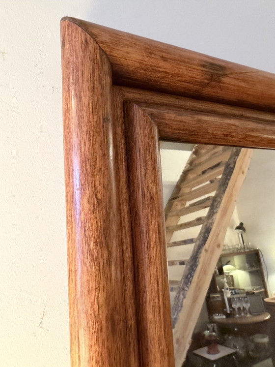 Image 1 of Mirror in wooden frame 1980s