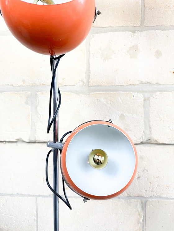 Image 1 of Vintage orange floor lamp