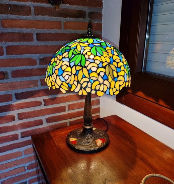 Tiffany style lamp, designer signature – Table lamps, Crystal (photo 3 of 12)