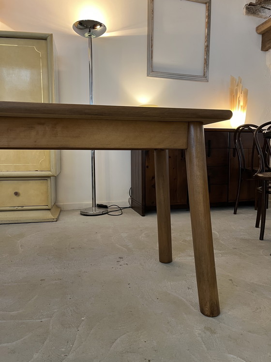 Image 1 of Tavolo da pranzo in faggio anni '50