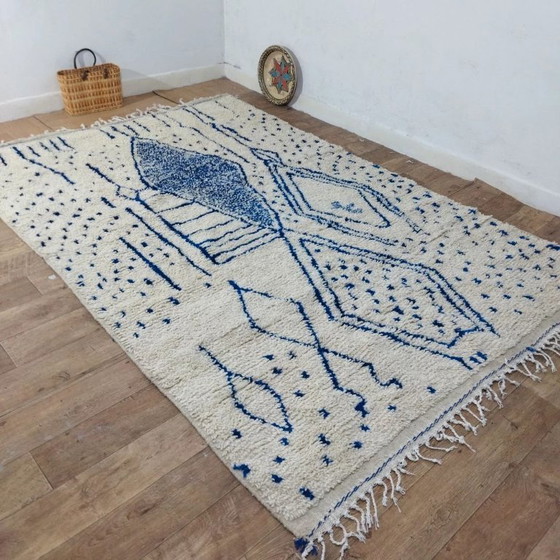 Image 1 of Beni Ouarain Teppich Luxus XXL – 100% Naturwolle, handgewebt (292×200 cm)