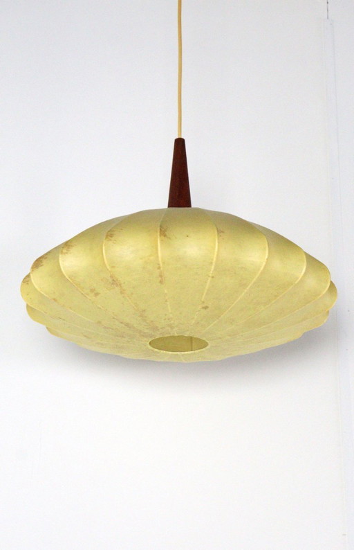Vintage Cocoon Ufo Hanglamp – hanglampen, Wood (photo 2 of 15)