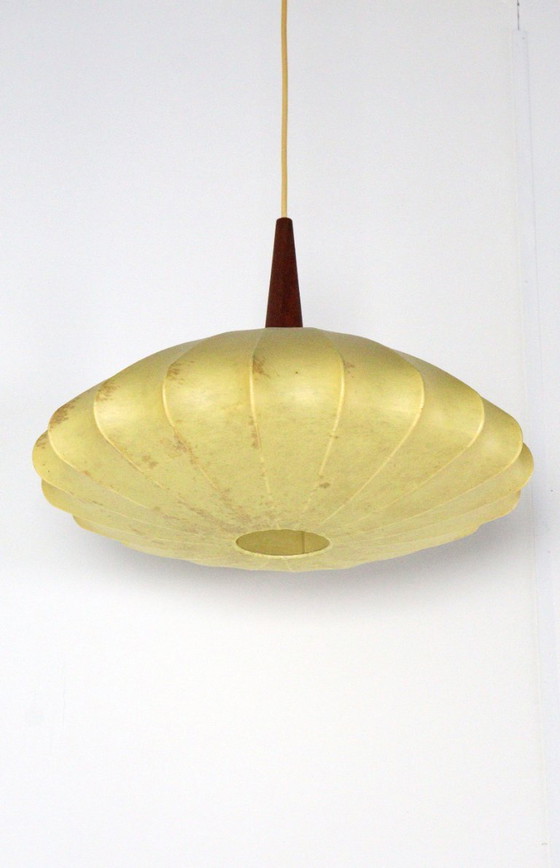 Vintage Cocoon Ufo Hanglamp – Hanglampen, Wood (photo 2 of 15)