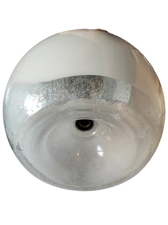 Image 1 of Murano Pulegoso & Lattimo Globe – Ø 40cm Space Age hanger