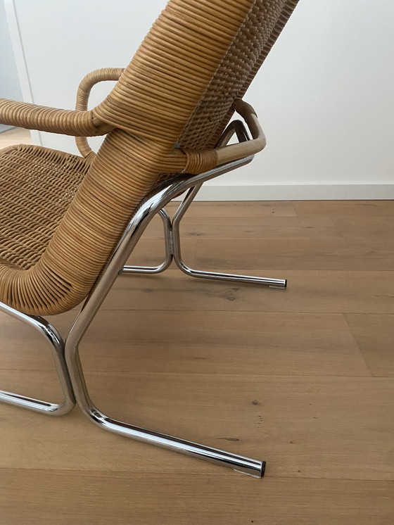 Image 1 of Poltrona vintage in vimini rara - Poltrona, Dirk van Sliedregt
