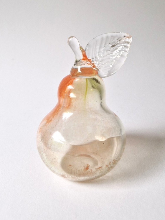 Image 1 of Storsjöhyttan Sweden - Hand-blown pear - Signed