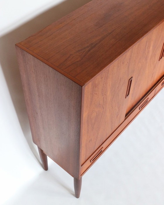 Image 1 of Vintage teak highboard Danish design sideboard sideboard