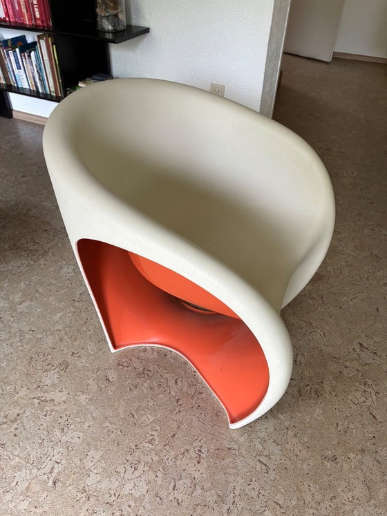 Image 1 of Ron Arad Morpho Sessel – Original – Weiß/Orange – Designklassiker