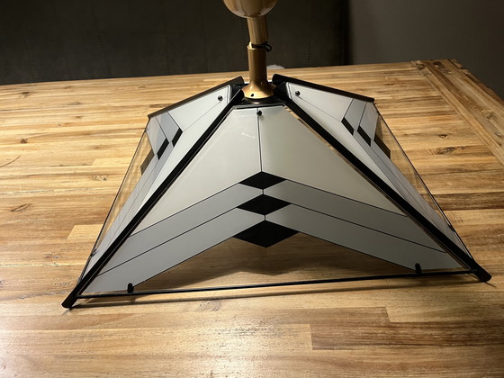 Image 1 of Rare suspension vintage Memphis Art Déco des années 80