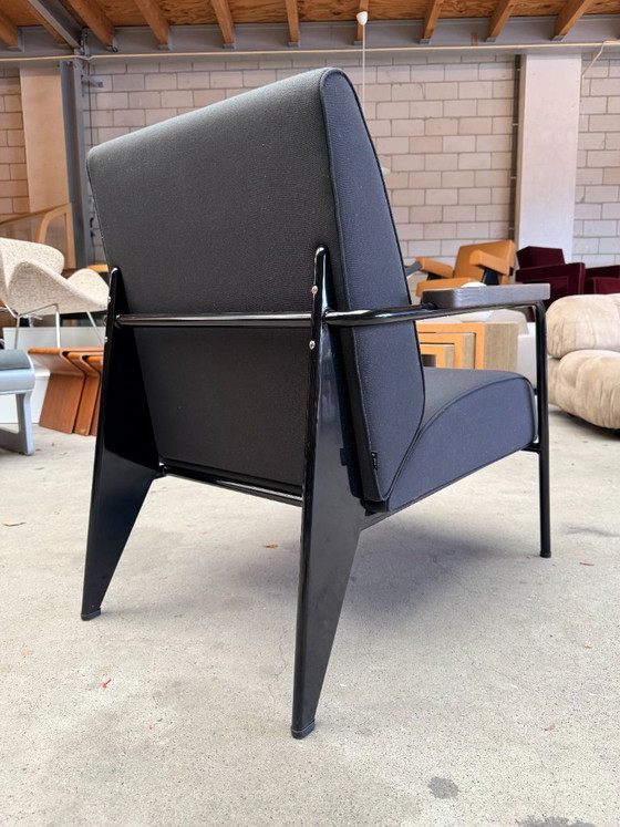 Poltrona De Salon Vitra di Jean Prouvé (Stock: 2) – Poltrone, Metal, Textile (photo 13 of 15)