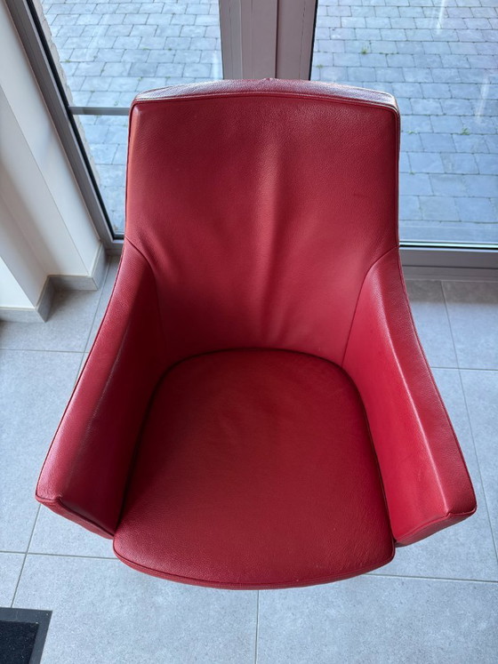 Image 1 of New Bree's 4 armfauteuils Athena op wielen , echt leder