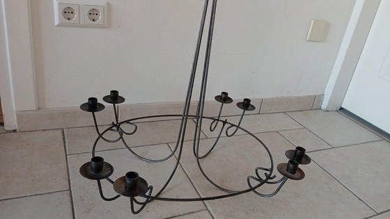Image 1 of Lustre 8 bougies Lampe pendante de campagne