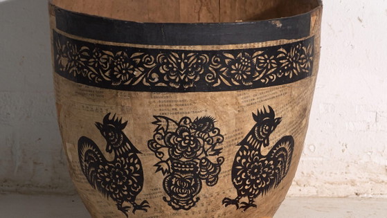 Antique Chinese papier-mâché container – China, circa 1900 – Decorative Objects, Paper, Rustic (photo 3 of 40)