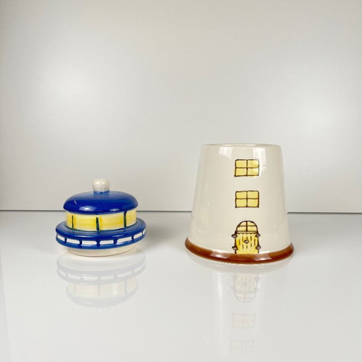 "Lighthouse" ceramic cookie jar / box