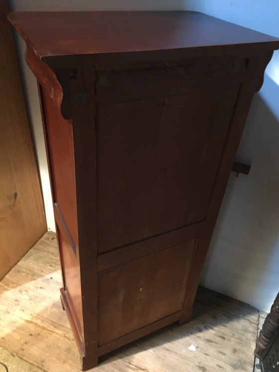 Image 1 of Scatola da notaio vintage in legno massello di ciliegio "felix monge"