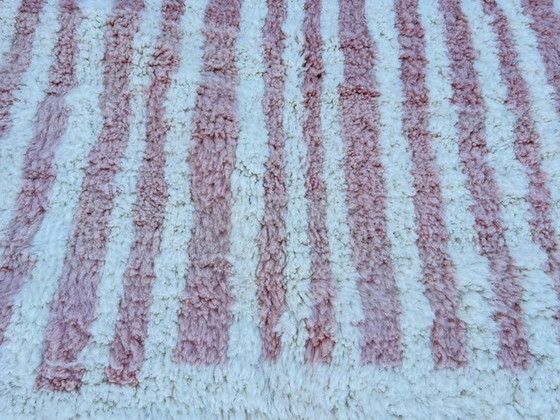Image 1 of Traditioneller marokkanischer handgeknüpfter Teppich aus reiner Wolle, Größe 150/250 cm