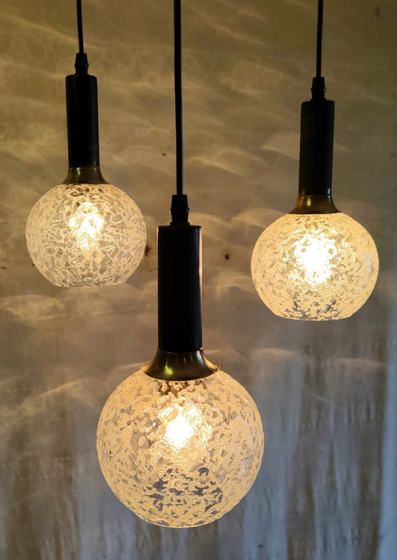 Lampadario a cascata a 3 luci anni '50/'60 – Glass (photo 5 of 12)