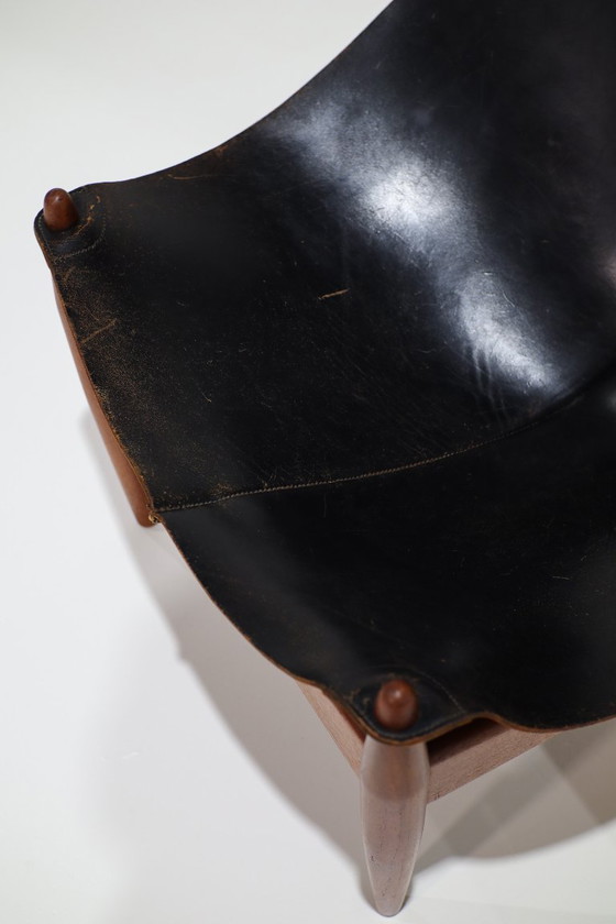 Illum Wikkelsø 272 Fauteuil Zwart Leer Teak Deens 1960s – Leather, Wood (photo 15 of 16)