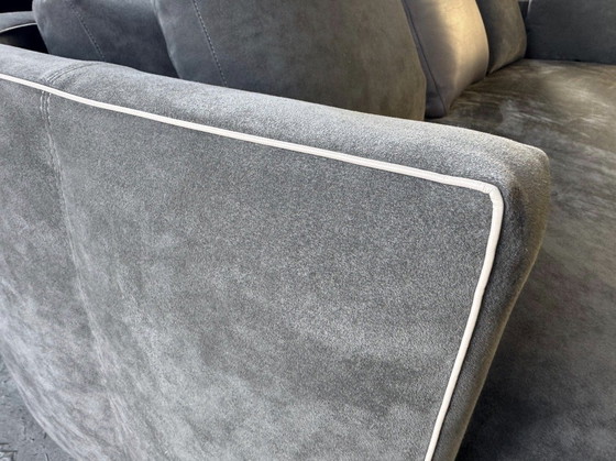 Image 1 of Minotti Torii sofá 250cm + puf cuero / ante