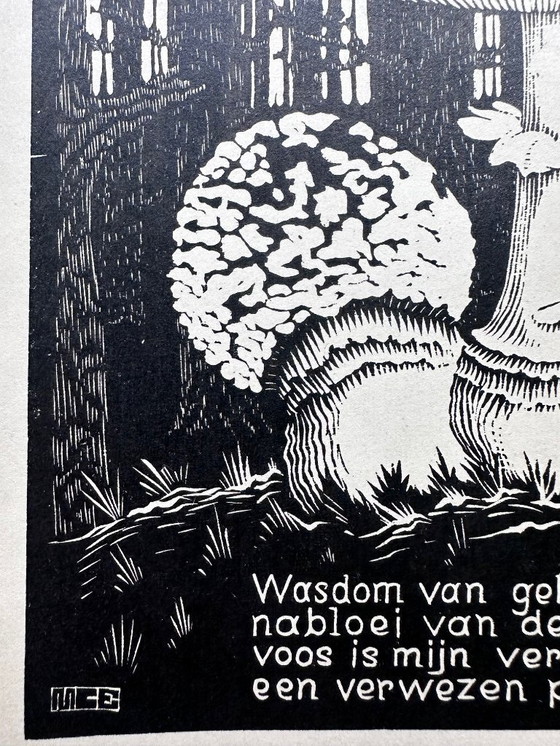 Image 1 of Gravure sur bois de M.C. Escher
