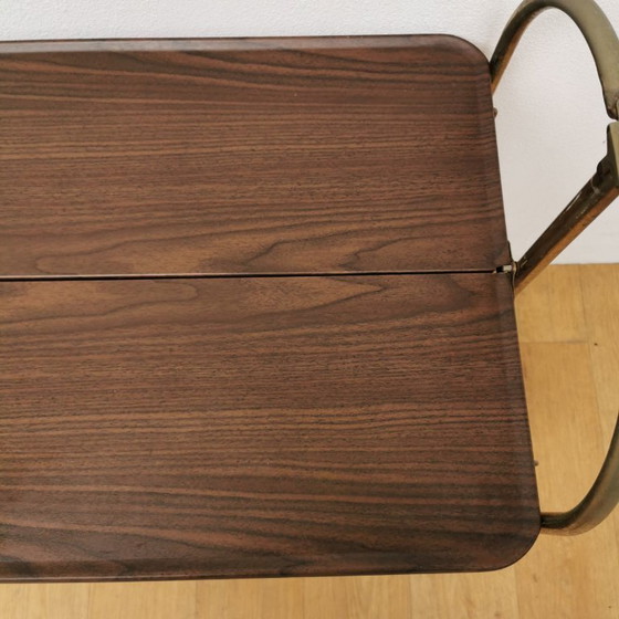 Image 1 of Carrello bar vintage pieghevole, carrello porta bevande, carrello portavivande