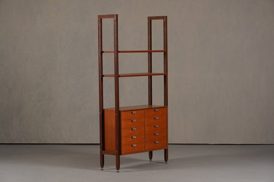 Image 1 of Vintage Italian Teak Wall Unit, Italy 1960’s