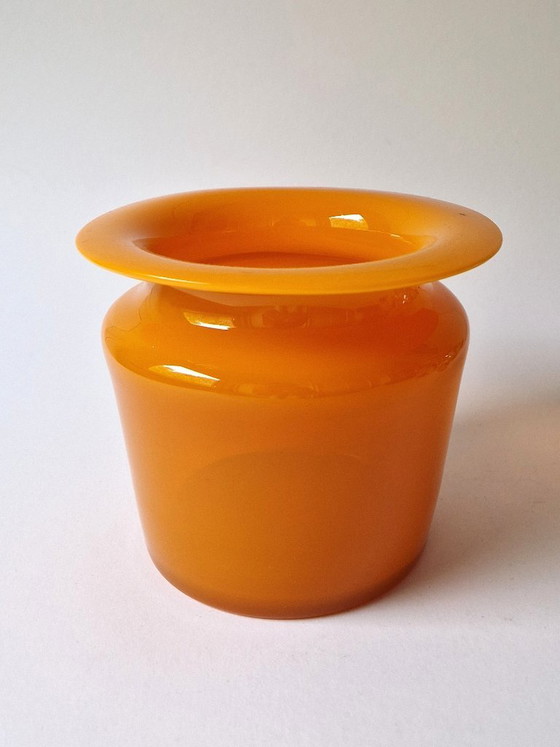 Kosta Boda - Vaso Arancione di Erik Höglund - Firmato - Anni '70 – Vasi, Glass (photo 4 of 6)