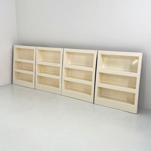 Mensole da parete in fibra di vetro in stile spaziale, anni '70