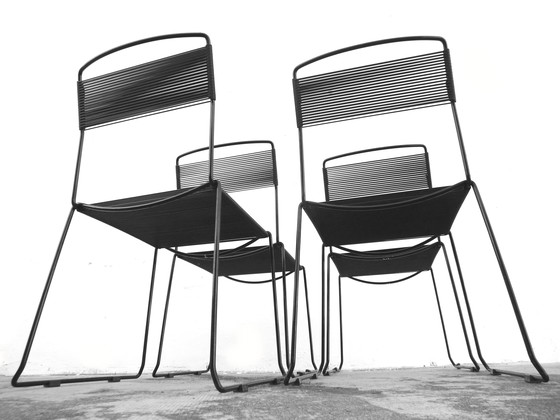 Image 1 of Vier "Spaghetti"-Stühle von Sintesi Italien, Produktion in der Minimalismus-Ära der 70er Jahre