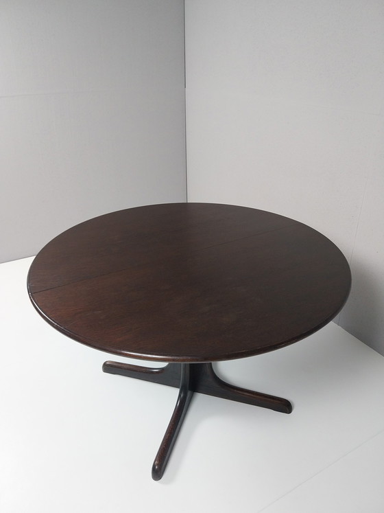 Image 1 of Vintage Extendable Round Table, Mid-Century