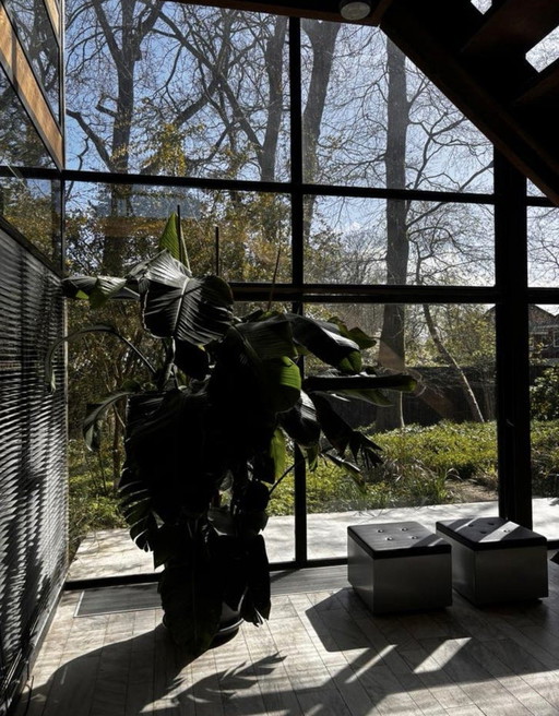 Set aus 2 Gispen Design Würfelhockern / Poufs – Vintage

