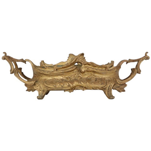 Rococo Stijl Jardinière Bloembak Goudkleurig Begin 20ste Eeuw – plantenbak, Metal