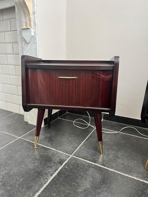 2 tables de chevet de style Mid-Century – Tables de nuit, Metal, Wood (photo 5 of 11)