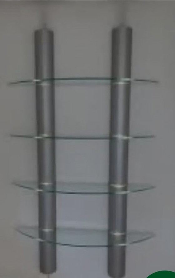 Image 1 of Modern display cabinet with LED and glass shelves, Matrix