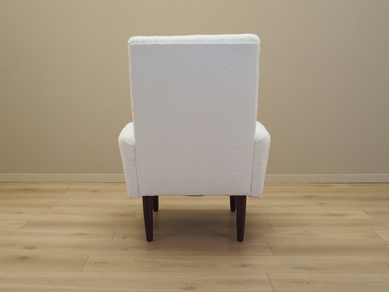 Image 1 of Weißer Sessel, dänisches Design, 1970er Jahre, Produktion: Dänemark