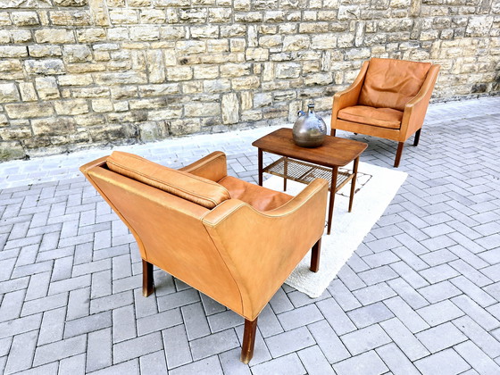 Image 1 of Borge Mogensen Frederica Fauteuil en cuir Vintage 60s 70s Loft Sudio