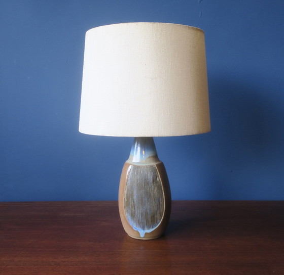 Image 1 of Ceramic Table Lamp with Original Shade by Michael Andersen & Son, Denmark 1960s