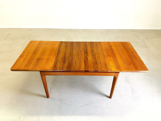 Image 1 of Uitschuifbare eettafel Mid Century Glostrup Møbelfabrik teak