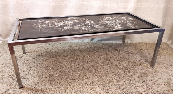 Image 1 of Couchtisch aus Keramik und Metall, signiert Belarti – 1960er/70er Jahre