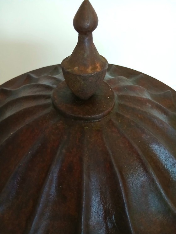 Image 1 of Garden jar with lid Cast iron H 50 x Diameter 33 cm - 18 KG