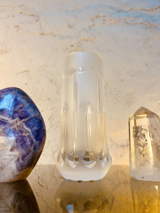4 Mid Century Alexandrite Crystal Glasses – Glass & Decanter (photo 2 of 6)