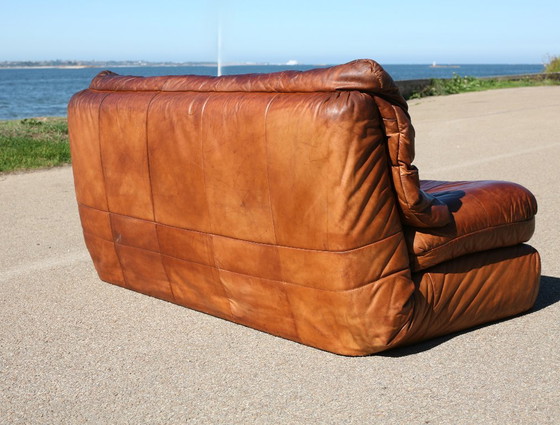 Canapé cuir vintage années 70 convertible – Canapés 2 places, Leather (photo 13 of 24)