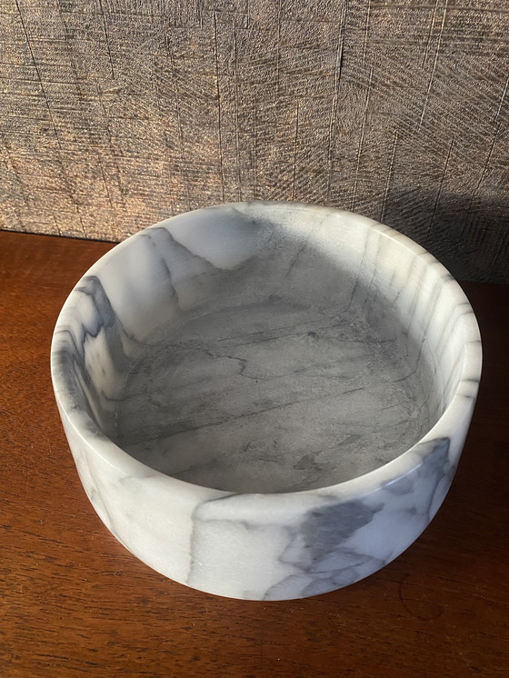 Image 1 of Grote Vintage marmer schaal jaren 80