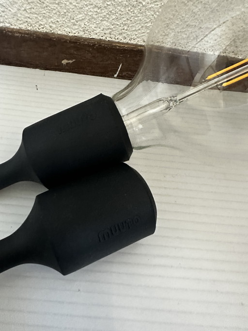 2 * Muuto pendant lamp fitting with 1 bulb