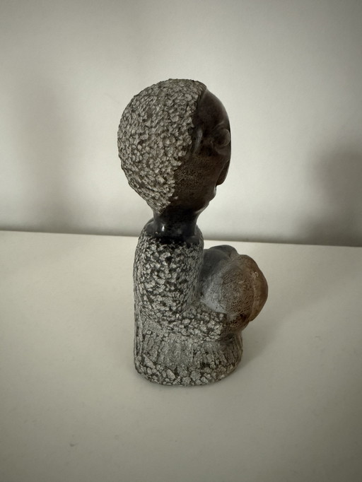 Authentic Shona Statue - Hand Carved Serpentine Stone From Zimbabwe (12/ 538 Gr)