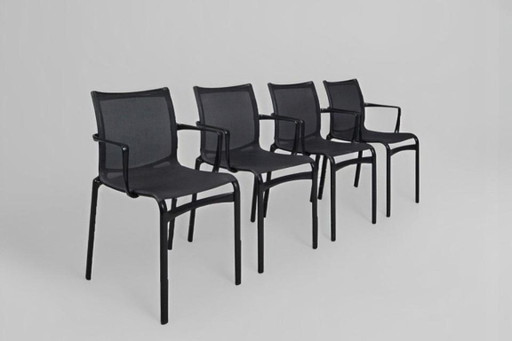 1/4 Alberto Meda Alias 440 Armlehnstuhl Armchair Aluminium Netz