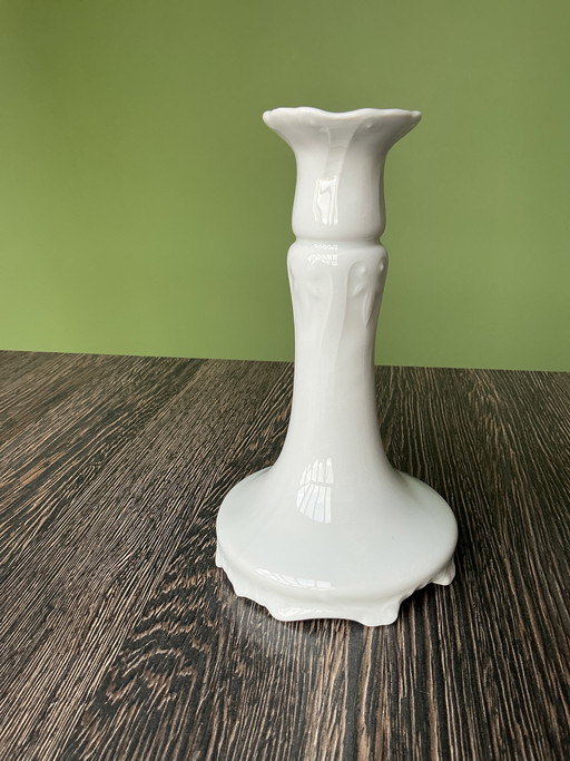 Limoges porcelain candlestick