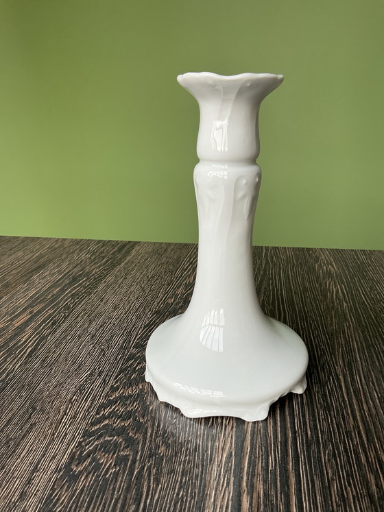 Image 1 of Limoges porcelain candlestick