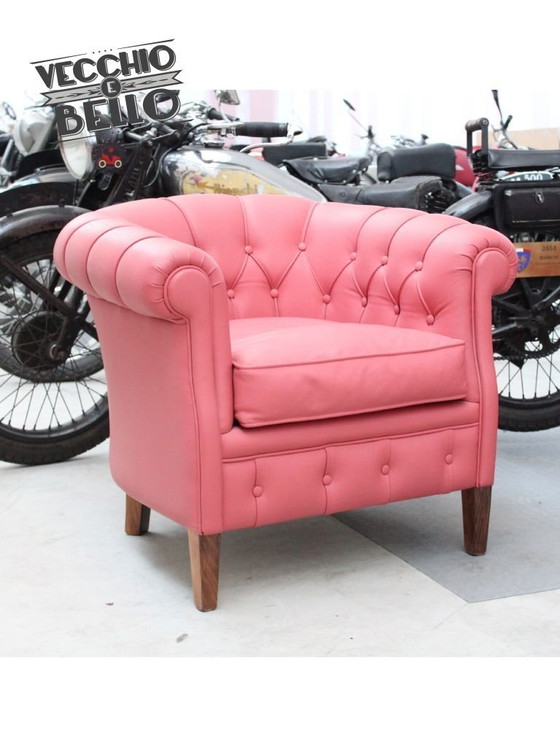 Image 1 of Roze Chester fauteuils (paar)
