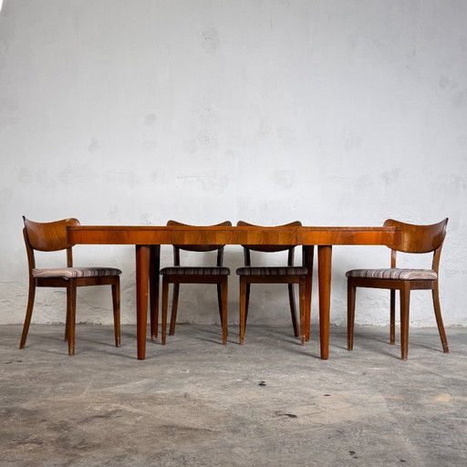 Tavolo da pranzo Jindřich Halabala per UP Závody, anni '30 - Art Déco cecoslovacco